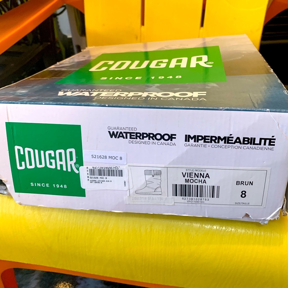 Cougar leather waterproof winter boots